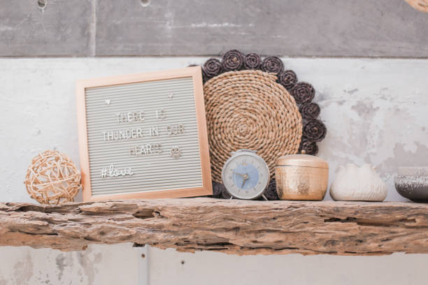 istock Furniture Warm Wooden Rustic Indoor Decoration 1285854486