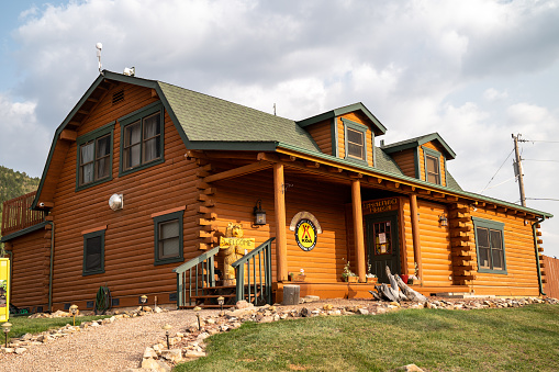 Cripple Creek, Colorado - September 16, 2020: The KOA general store and registration building at the campground