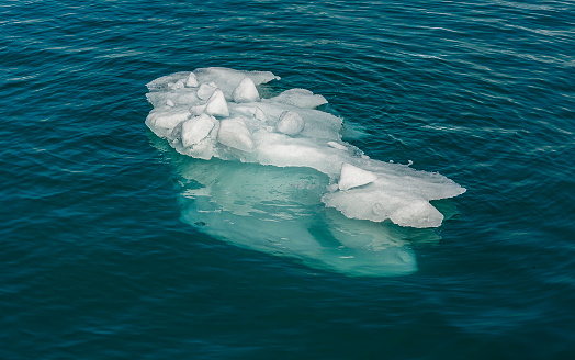 Growler icebergs in Prince William Sound, Alaska.