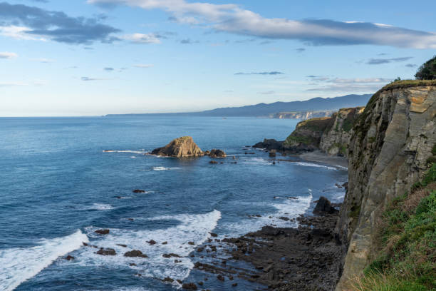 istock rugged and wild coastline in northern Spain with cliffs and rocky beach 1285862831