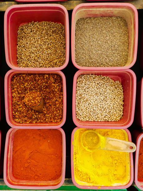 istock Spices at a Market Stall 1285865346