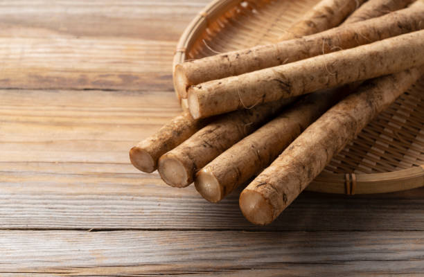 istock A burdock placed against a background of wooden boards 1285869088