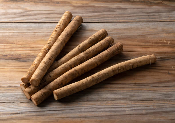 istock A burdock placed against a background of wooden boards 1285869089
