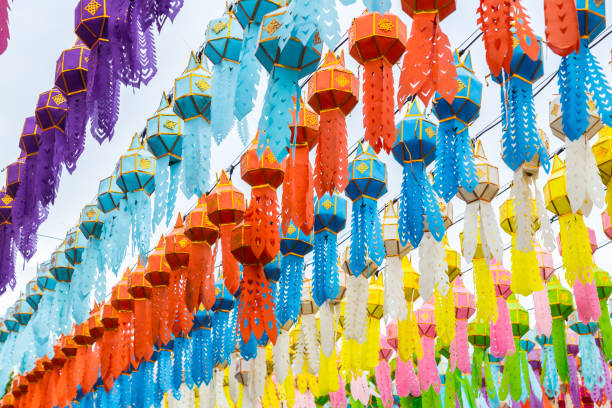 istock Wat Phra That Hariphunchai pagoda with light Festival at Lamphun. 1285869936