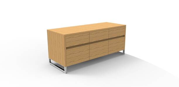 Rendering 3 dimention Cabinet, Side Board, Coffe Table furniture