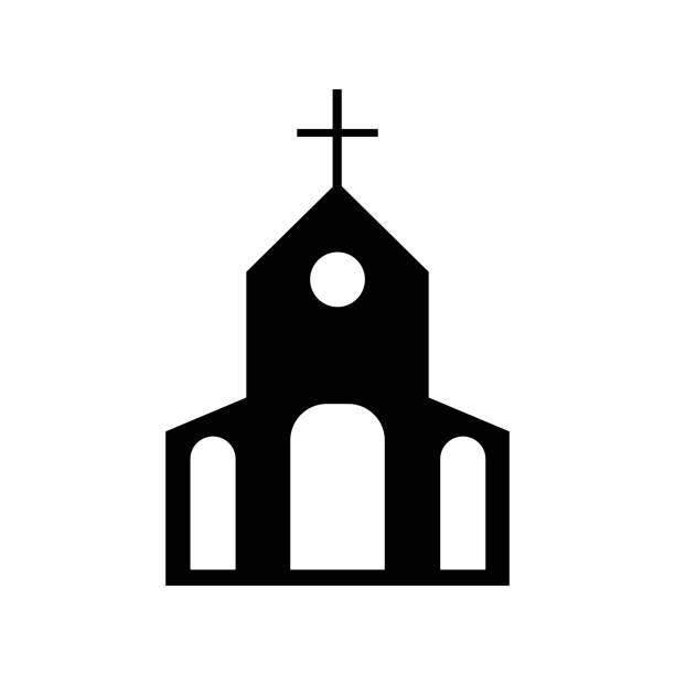 Ilustración de Iglesia De Silueta Negra Gran Diseño Para Cualquier Propósito  Vector Del Logotipo Imagen De Archivo Eps10 y más Vectores Libres de  Derechos de Capilla - iStock