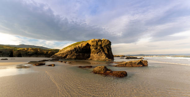 istock Bbeach Cathedrals Beach in Galicia in northern Spain 1285884328