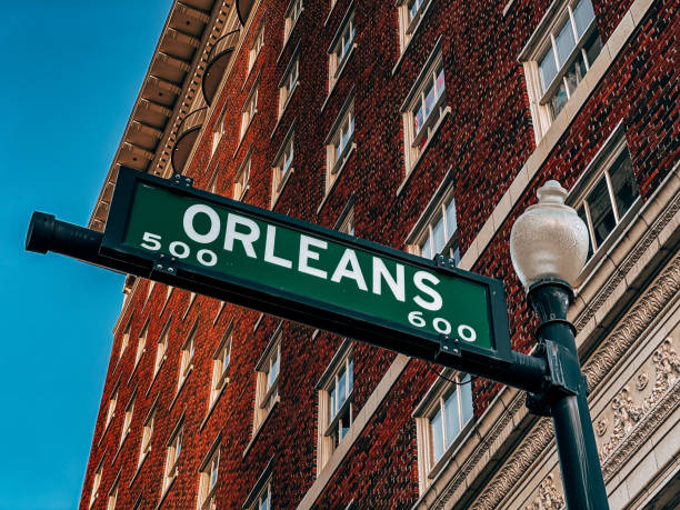 Orleans Street Sign in Beaumont Texas