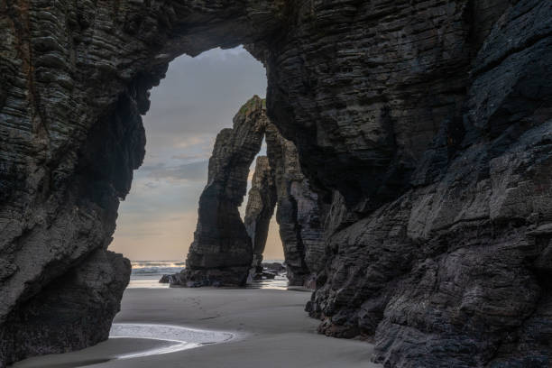 istock Bbeach Cathedrals Beach in Galicia in northern Spain 1285884473