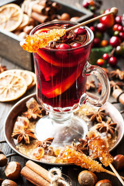 istock Winter  hot drink with spices. Christmas composition 1285885207