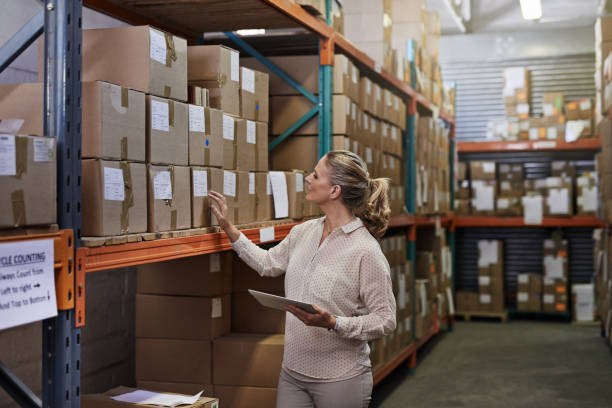 istock She keeps a close eye on the stock 1285888948