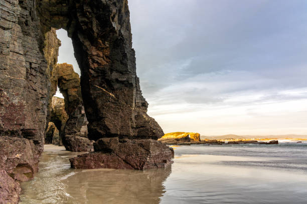 istock Bbeach Cathedrals Beach in Galicia in northern Spain 1285891383