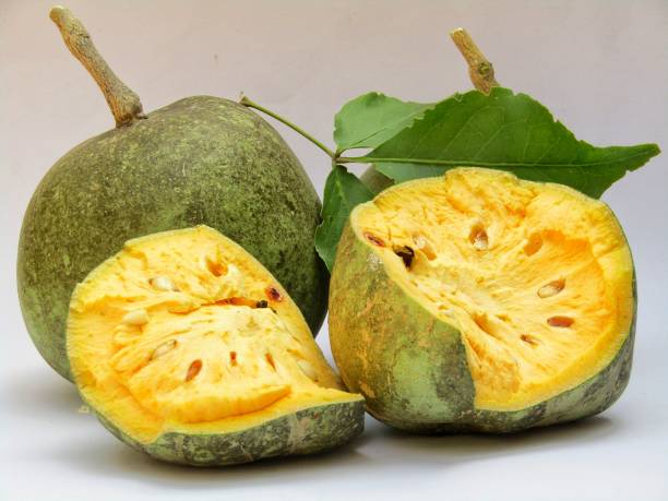 istock Aegle marmelos or Indian bael fruit stock photo 1285897315
