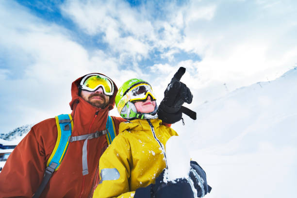 istock Winter holidays in ski resort 1285903350