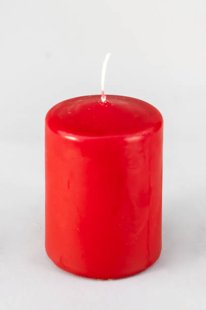 istock Christmas tree table handmade arrangement mini candle for new year on white background isolated 1285907758