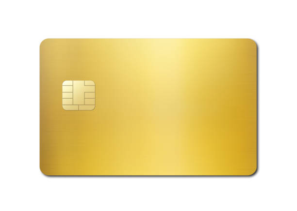 istock Gold credit card on a white background 1285910803