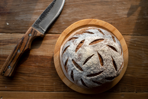 homemade artisan rye bread