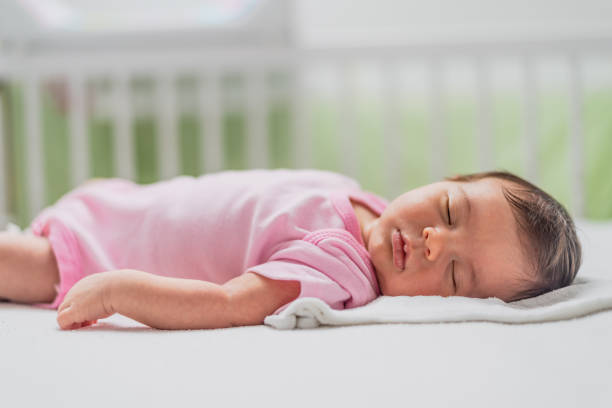 istock Sleeping newborn baby girl 1285914786