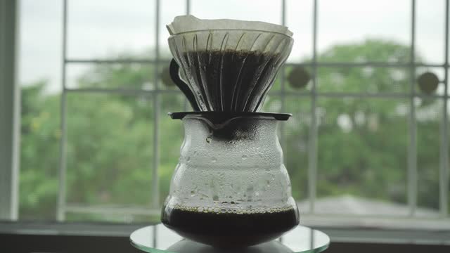 Make coffee with pour-over method