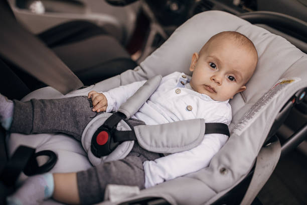 istock A boy in a car in a safety seat 1285916227