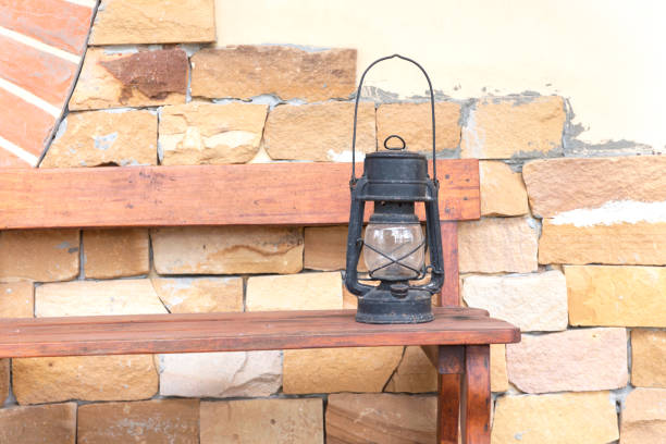 Rustic Metal oil lamp