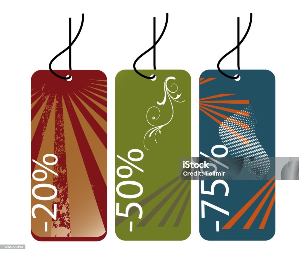 Purchasing Labels Shopping Labels Stock Illustration - Download Image Now - Autumn, Bag ...
