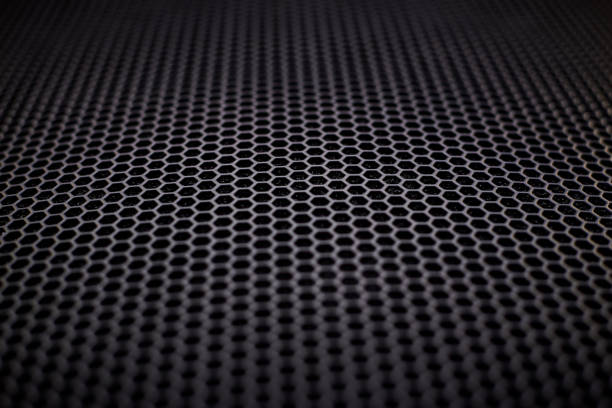 istock A black metal grate as a background. 1285923264