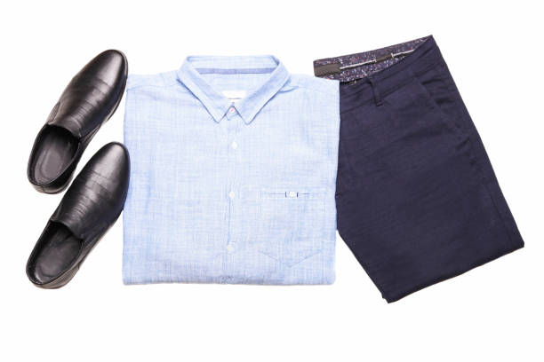 istock Classic shirt, trousers with shoes 1285924593