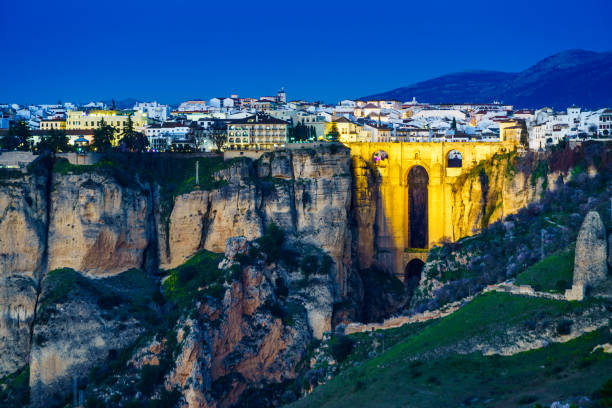 istock Ronda town with old bridge, Andalusia, Spain. 1285926462