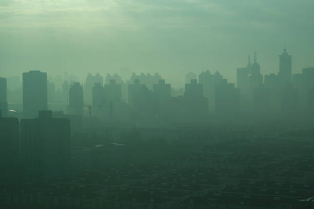 istock modern city in air pollution 1285927823