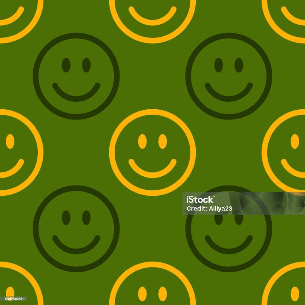 Ilustración de Patrón De Icono De Sonrisa Caras Felices Y Tristes Sobre  Fondo Verde Fondo Abstracto Vectorial y más Vectores Libres de Derechos de  Diseño de trazado - iStock