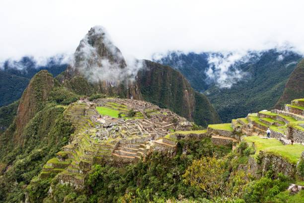 istock Machu Picchu, panoramic view of peruvian incan town 1285935646