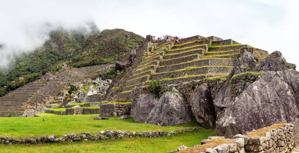 istock Machu Picchu, panoramic view of peruvian incan town 1285936435