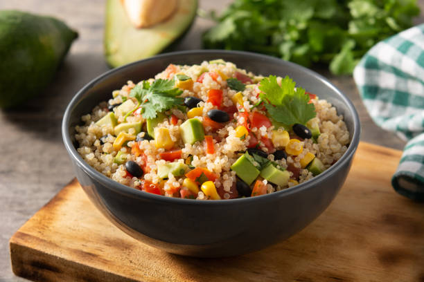 istock Mexican salad with quinoa in bowl 1285939732