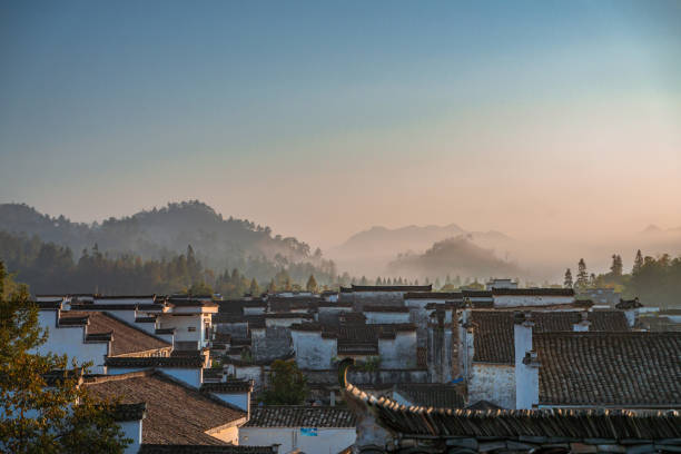 istock Xidi village at sunrise 1285946940