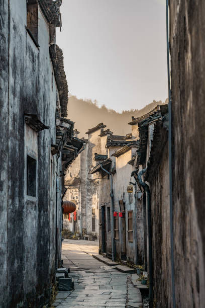 istock Xidi village at sunrise 1285947043