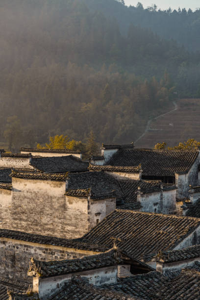 istock Xidi village at sunrise 1285947384
