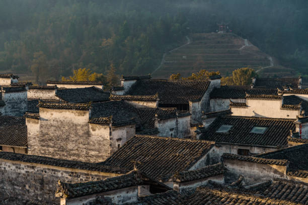 istock Xidi village at sunrise 1285947610