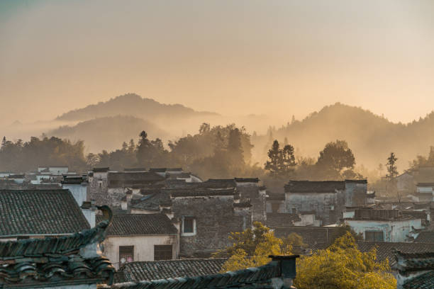 istock Xidi village at sunrise 1285947865