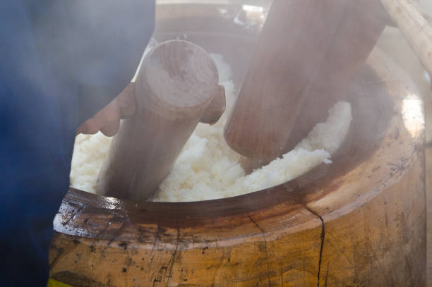 istock Preparation of Mochitsuki New Year 1285948892