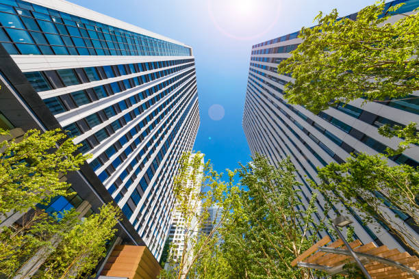 istock Fresh green trees and buildings in Tokyo 1285949288