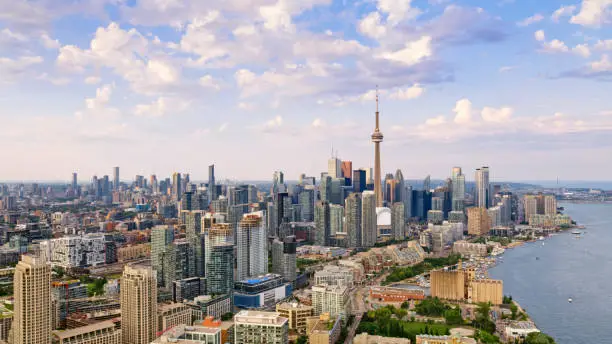 Photo of View of cityscape with CN Tower
