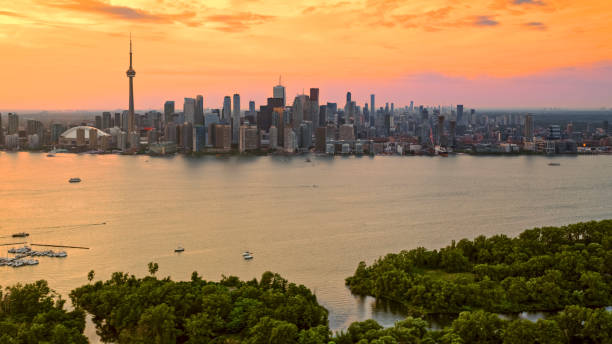 istock View of Toronto skyline and Toronto Island 1285960061