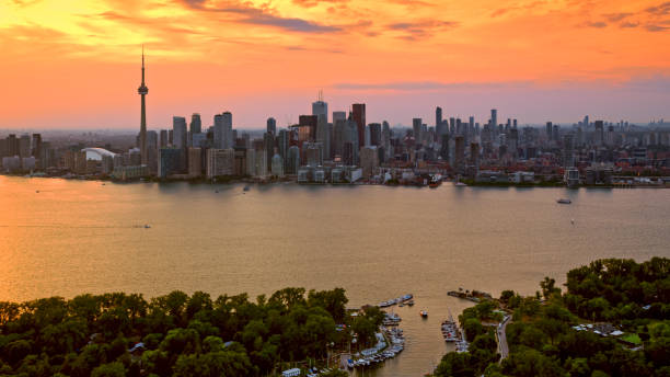 istock View of Toronto skyline and Toronto Island 1285960161