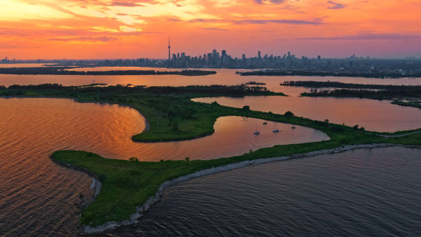 istock View of Toronto skyline and Toronto Island 1285960179