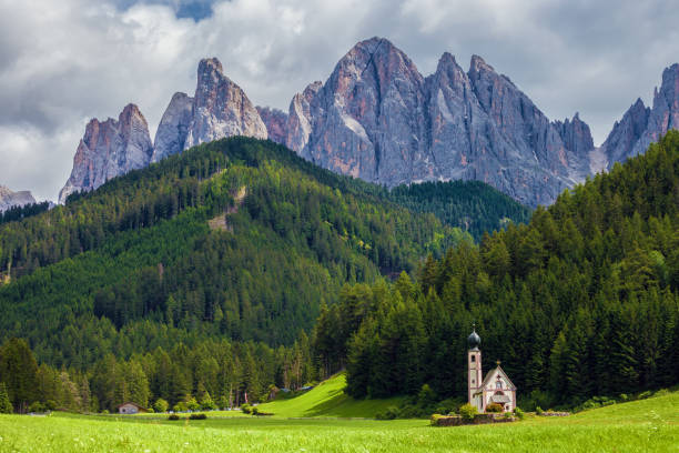 istock Beautiful church in Alps 1285960429