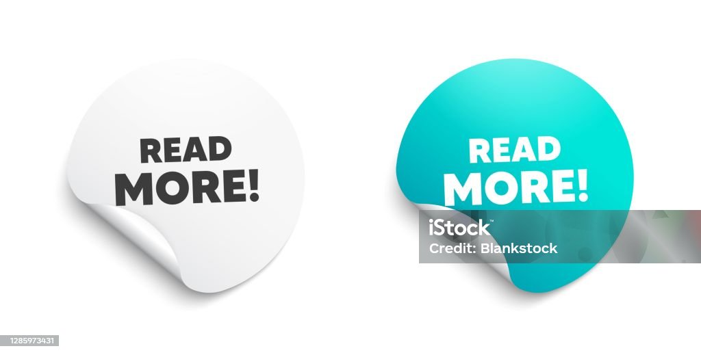 Readmore Label Read More Symbol Navigation Sign Vector Stock Illustration - Download ...