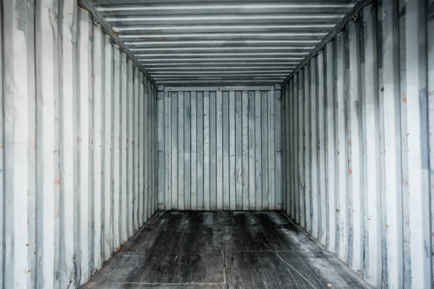 Empty cargo containers for export products or transportation Empty cargo containers for export products or transportation cargo container container open shipping stock pictures, royalty-free photos & images