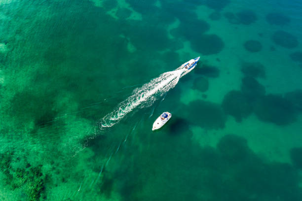 istock Aerial view of yahts 1285981124