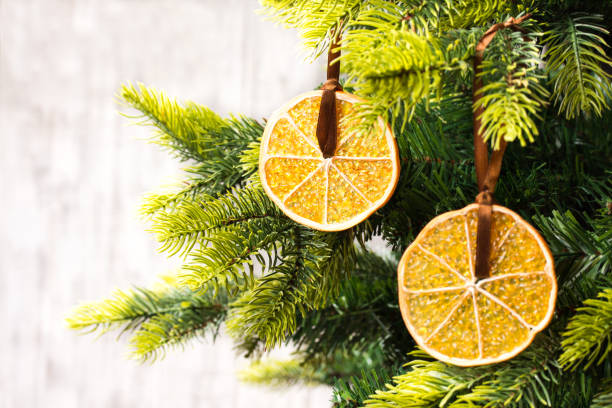 istock Closeup on Christmas tree decoration over festive background 1285983352